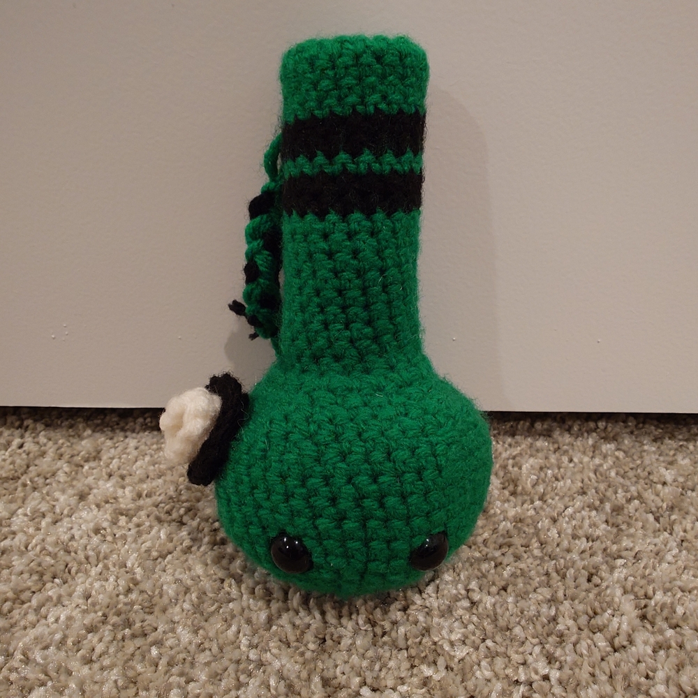 Green Crocheted Plush Toy